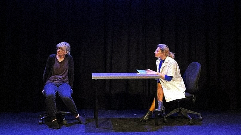 Still from A Step in Between theatre performance.